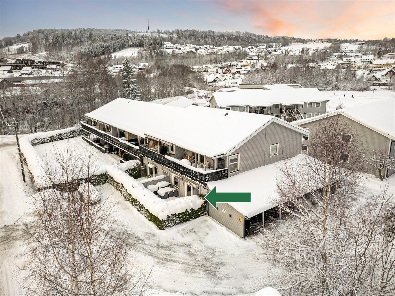 Kort gangavstand til flott turterreng både om sommeren og vinteren