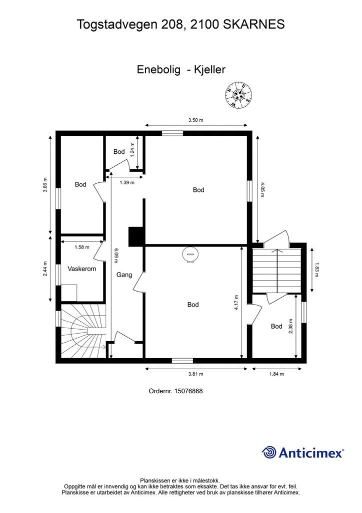 Plantegning - Kjeller.