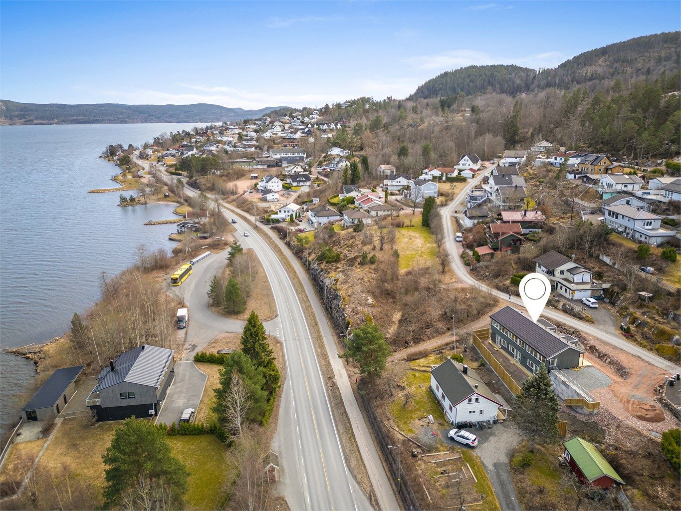 Eiendommen har en flott beliggenhet med flott utsikt over Drammensfjorden.
Foto: Stine Jørgens Prøitz