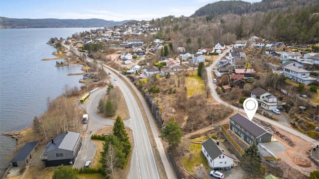 Eiendommen har en flott beliggenhet med flott utsikt over Drammensfjorden.
Foto: Stine Jørgens Prøitz