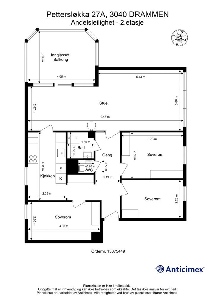 Plantegning - 2. Etasje