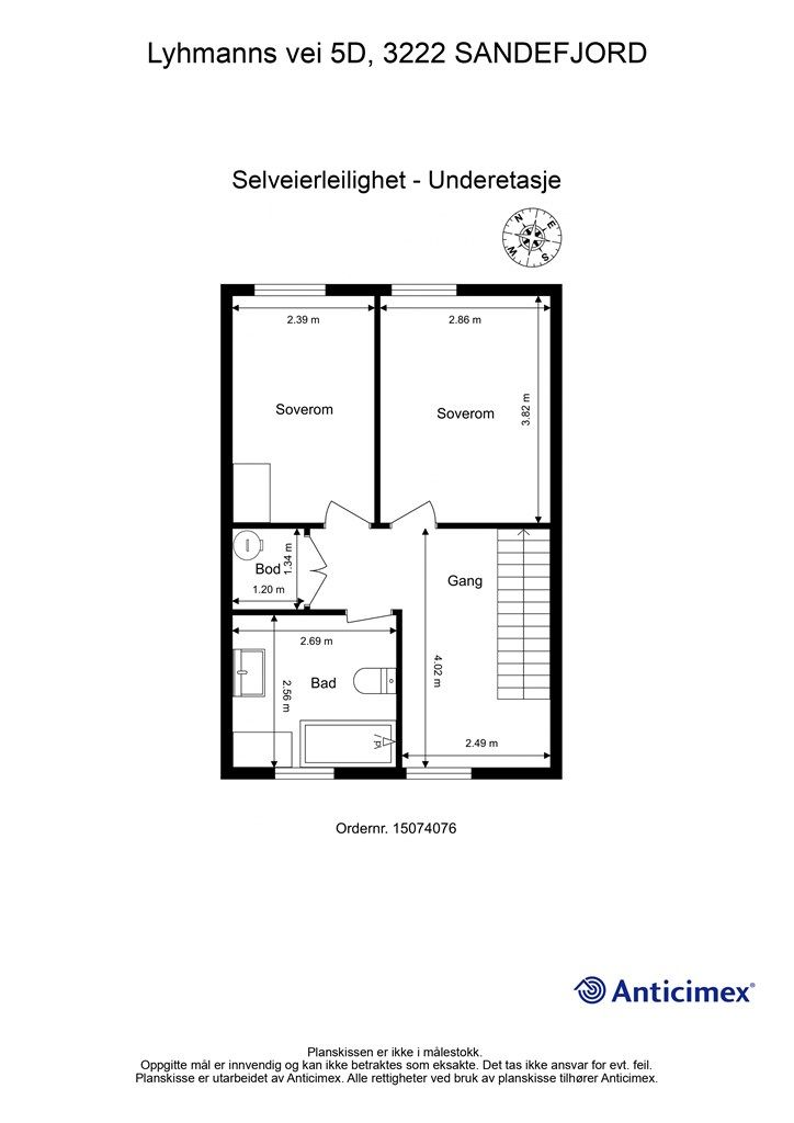 Plantegning - Underetasje