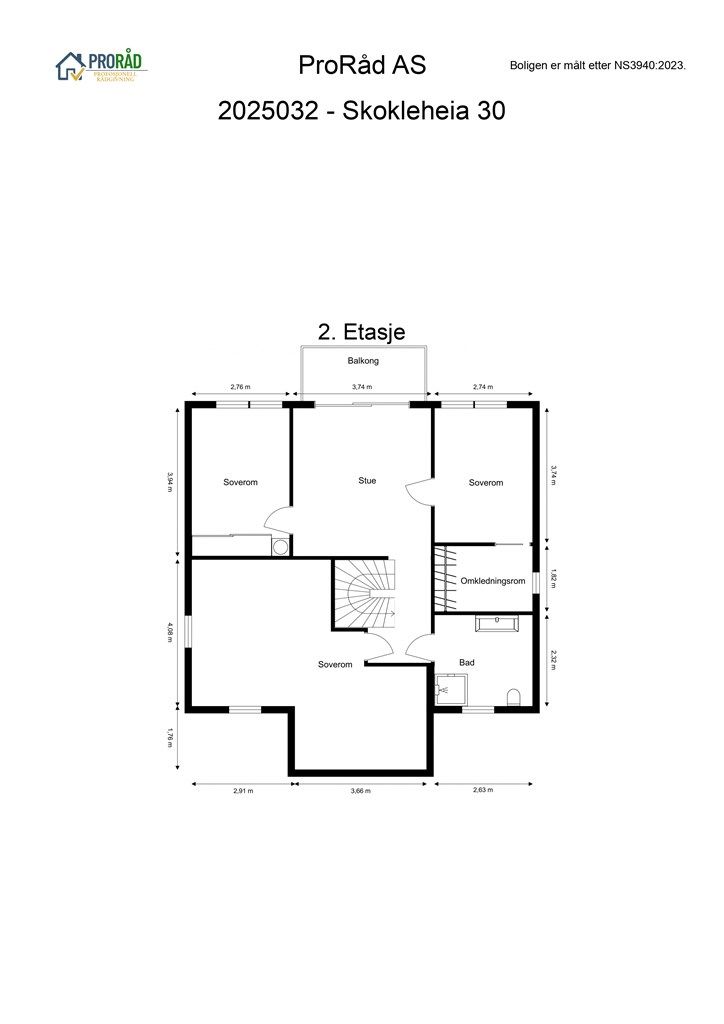 Plantegning 2. etasje 
