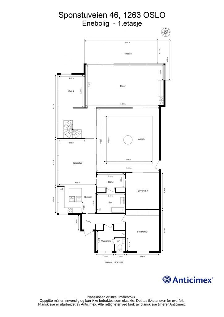 Plantegning - 1. etasje