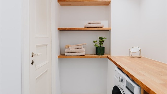 Det er opplegg for vaskemaskin.