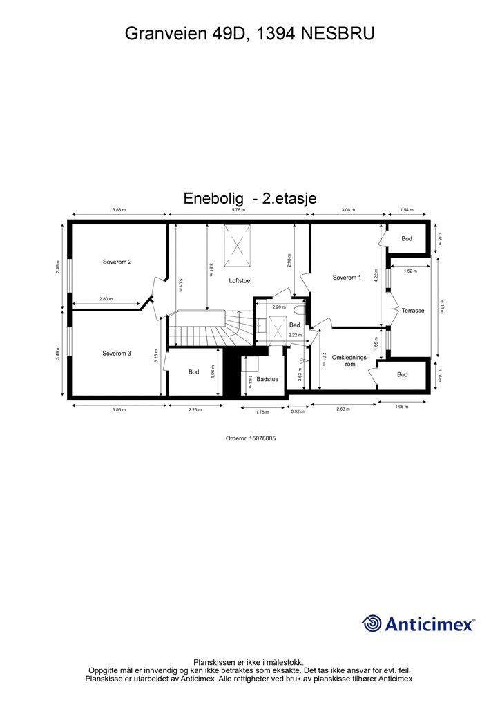 Plantegning - 2.etasje