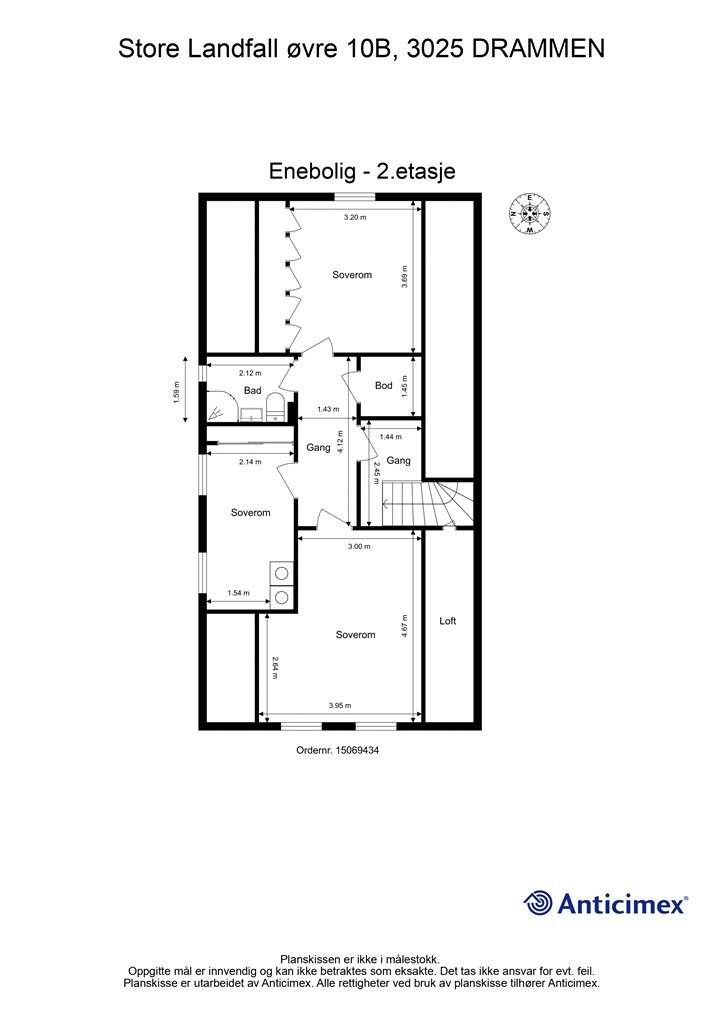 Plantegning - 2. etasje