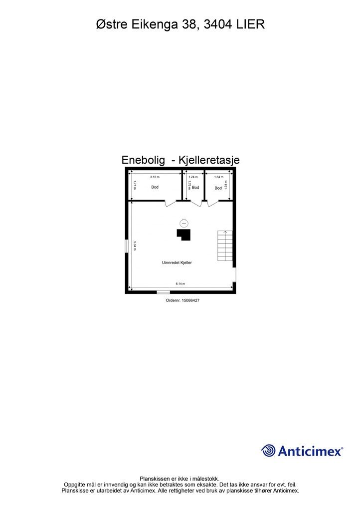 Plantegning - Kjelleretasje