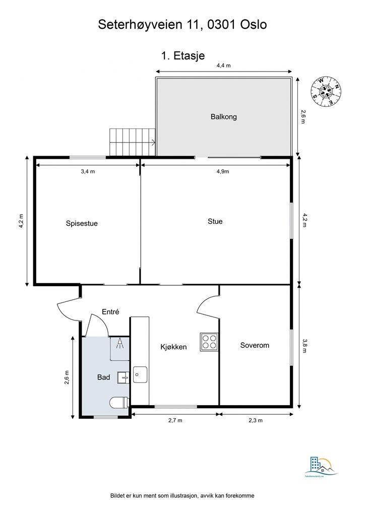 Plantegning 1. etasje. 