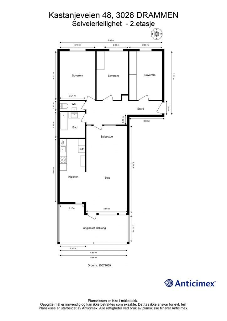 Plantegning - 2. etasje
