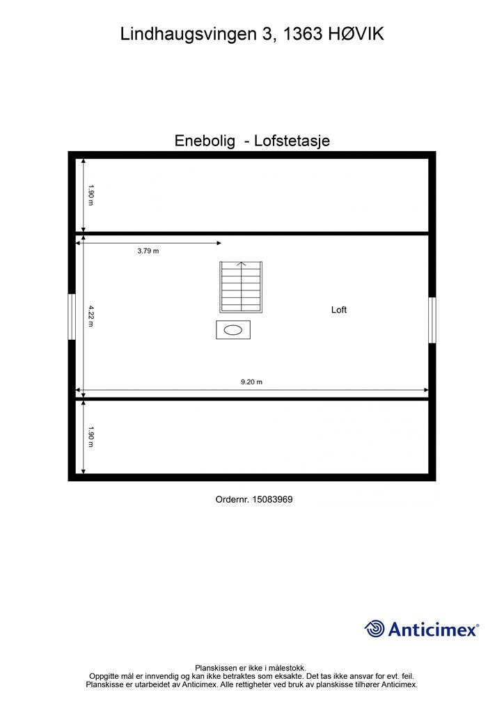 Plantegning - Loft