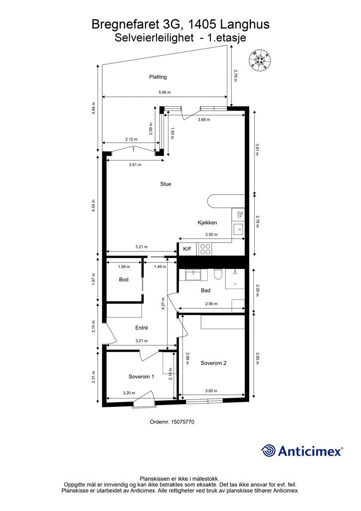 Plantegning 1. etasje 