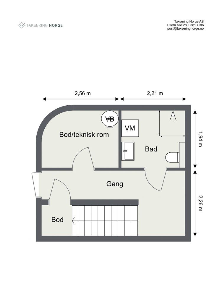 Plantegning underetasjen.