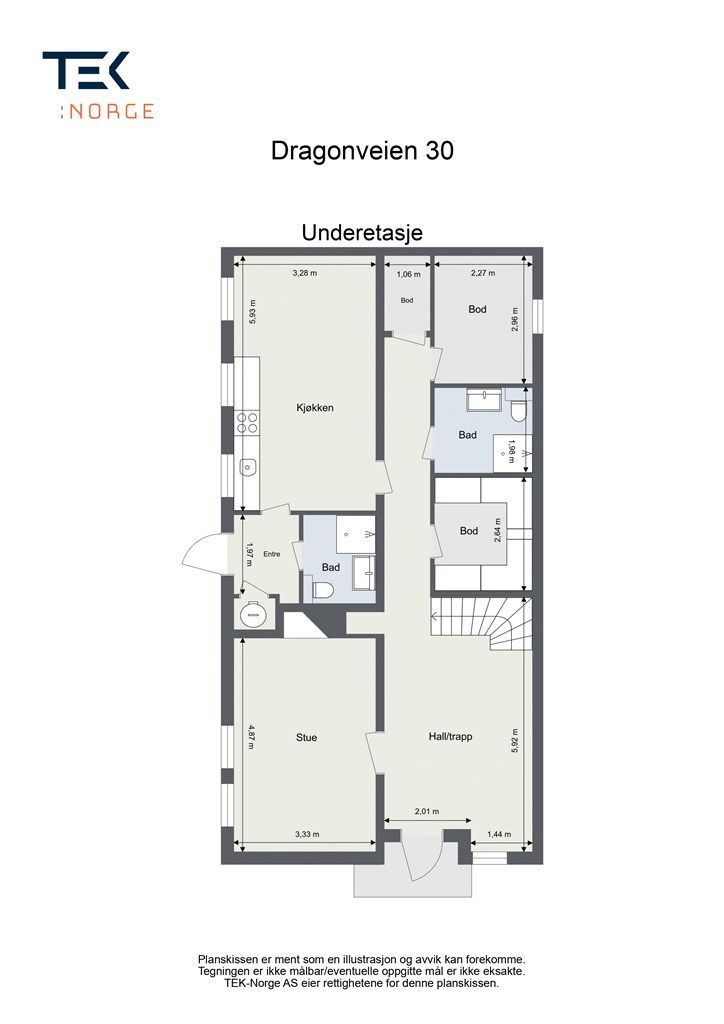 Plantegning - Underetasje