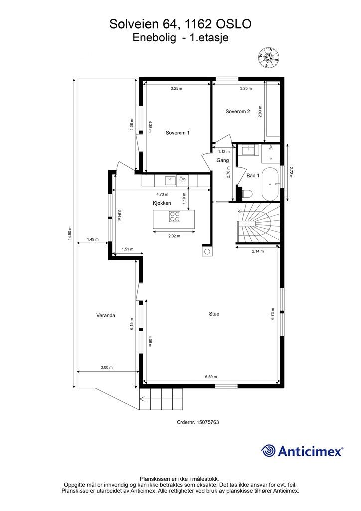 Plantegning - 1. etasje
