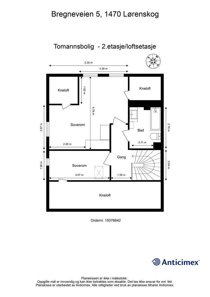 Plantegning 2.etasje.
