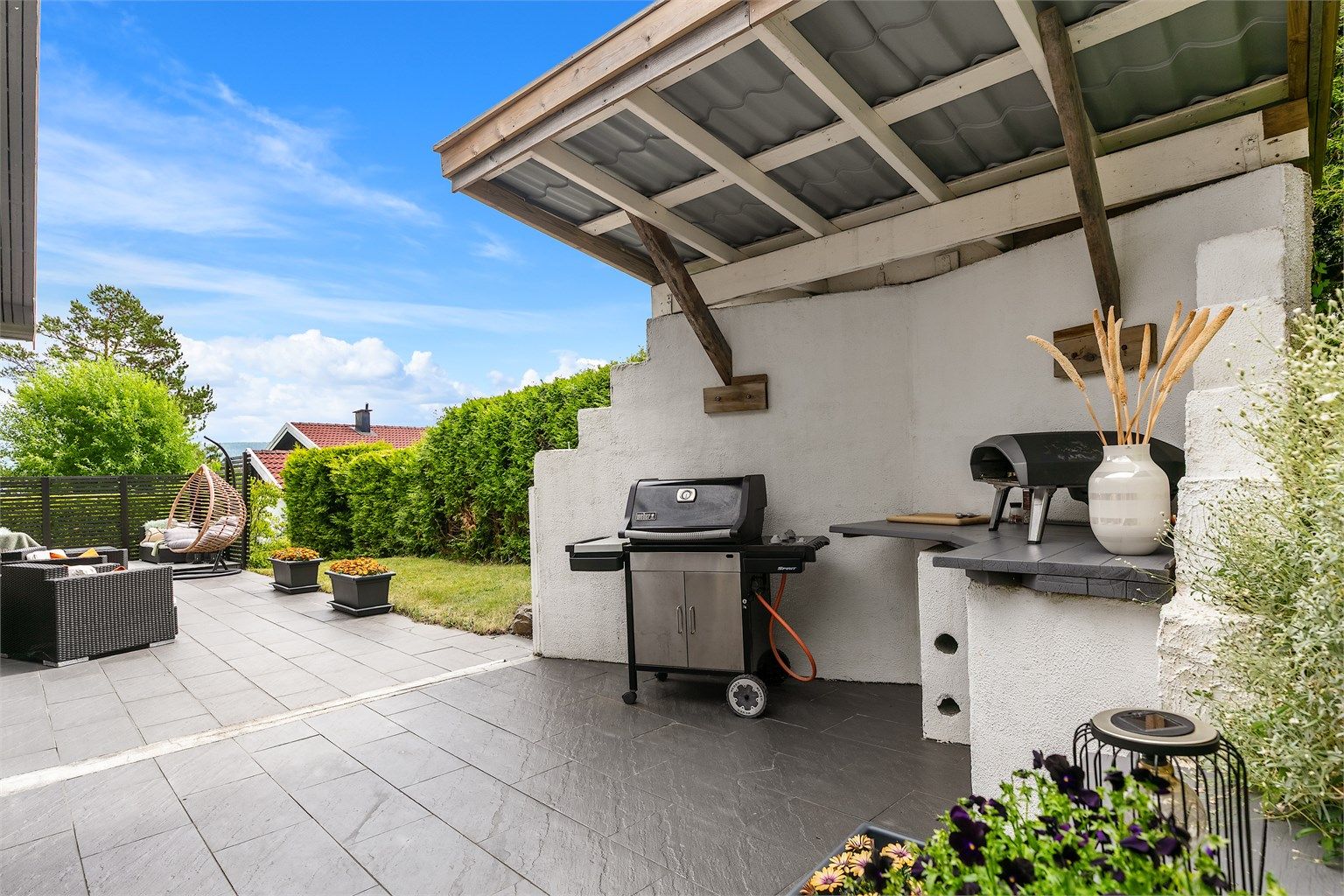 Overbygget "utekjøkken"