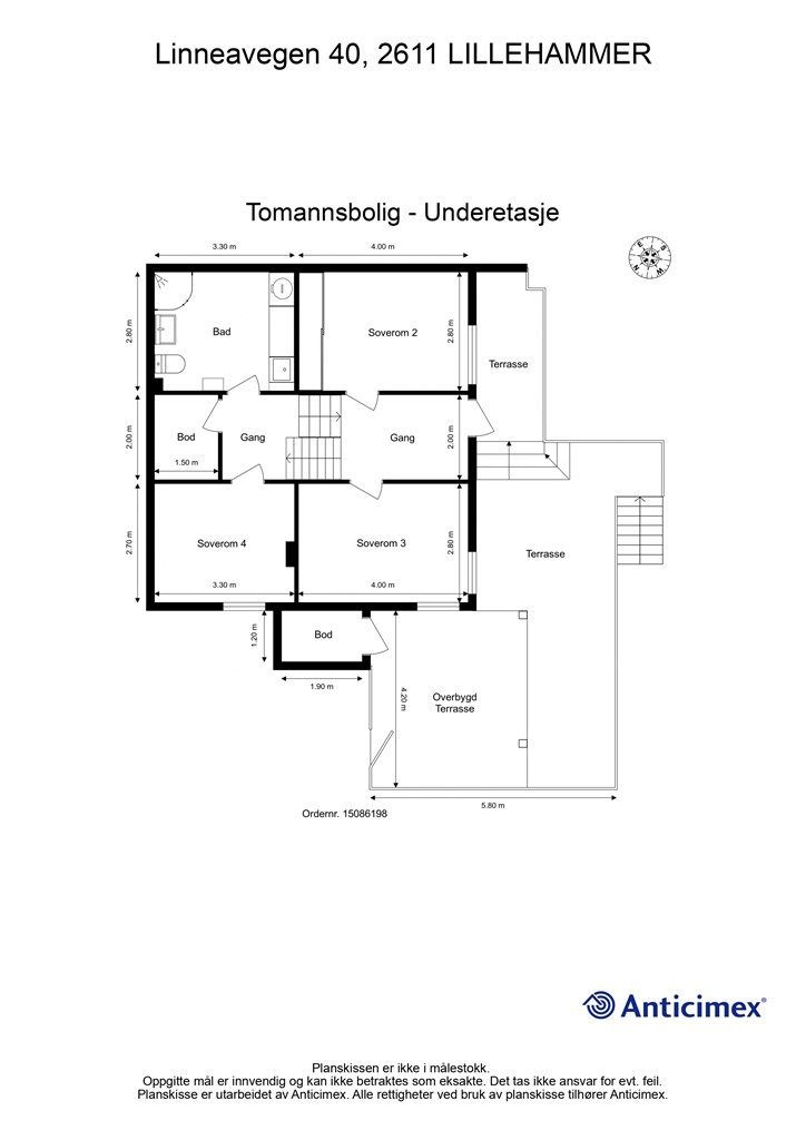 Plantegning Underetasje