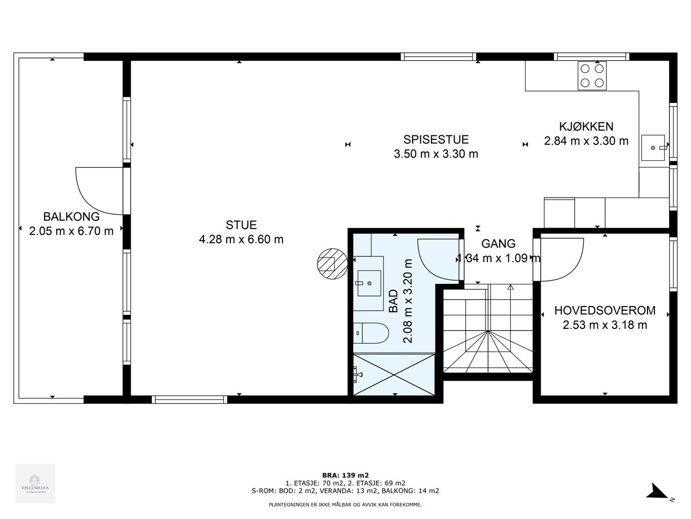 Plantegning 2. etasje 