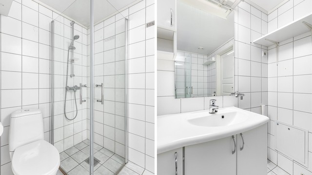 Det er registrert motfall rundt badets sluk. TG 3 er satt for dette forholdet alene, TG 1 og 2 for resten av badet .