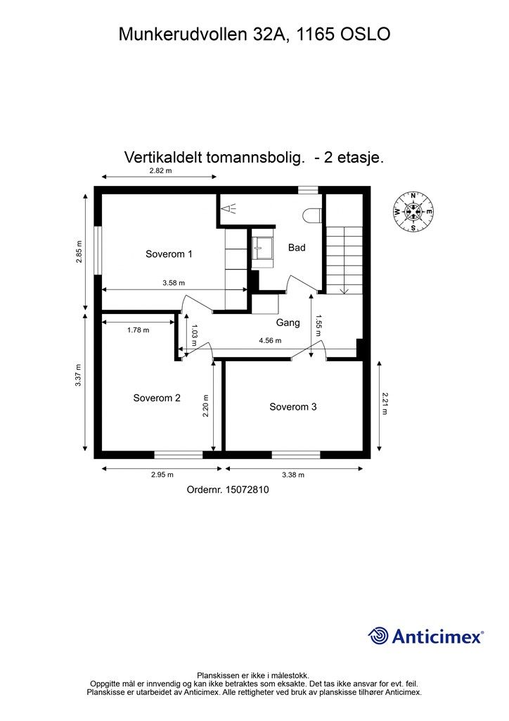 Plantegning - 2. etasje