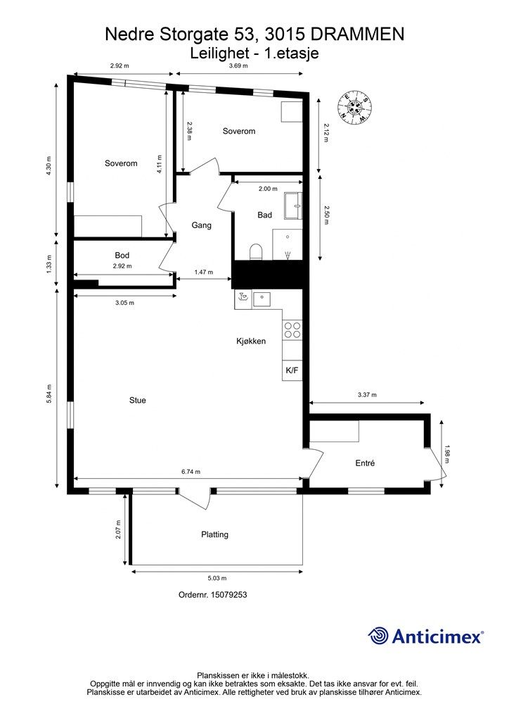 Plantegning - 1. etasje