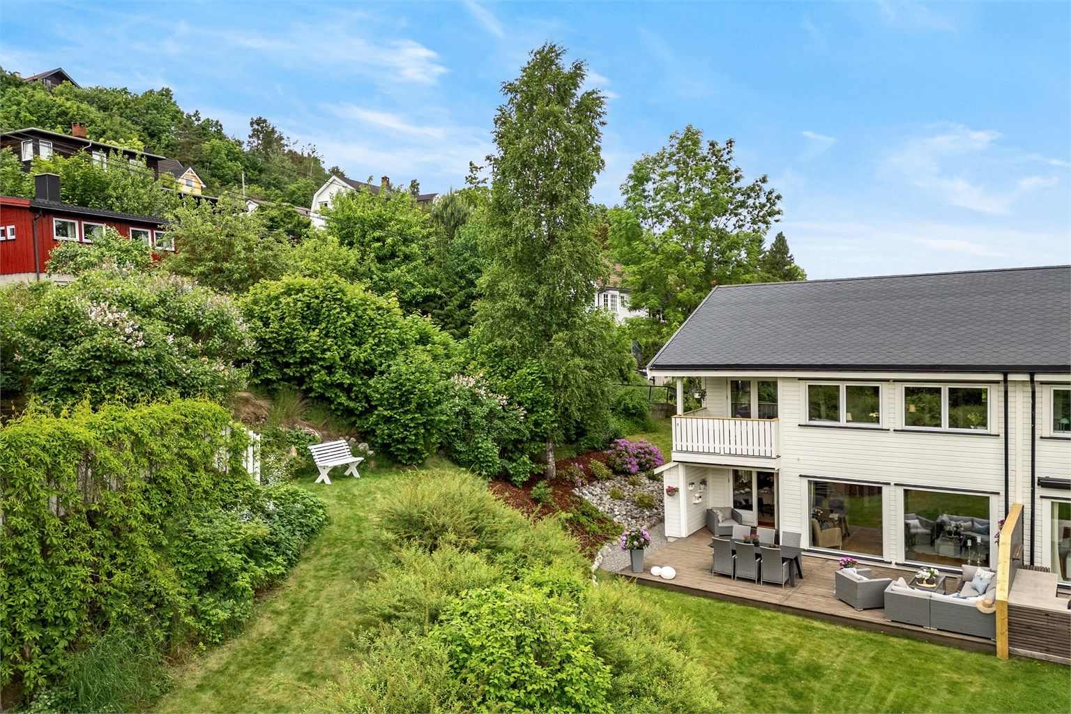 Pent opparbeidet uteområder