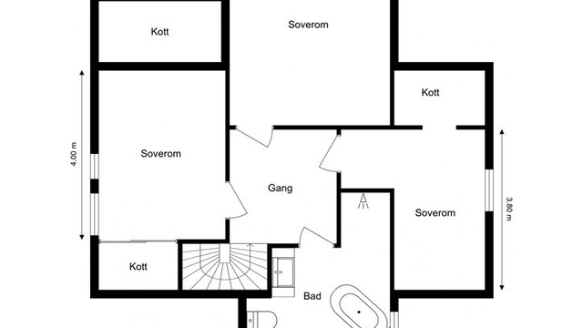 Planløsning Loftetasjen.