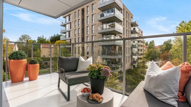 Velkommen til Stasjonsveien 55A - en moderne og innbydende 3-roms selveierleilighet fra 2018! Foto: Trond Walsø / Walso Work