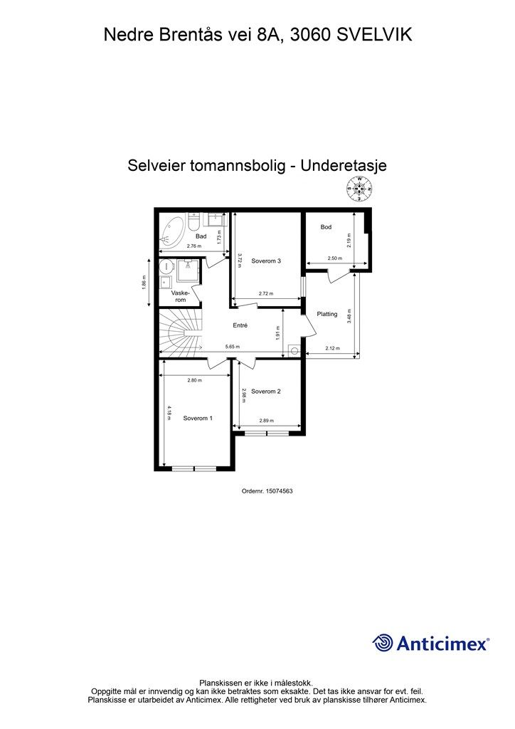 Plantegning- 1. etasje