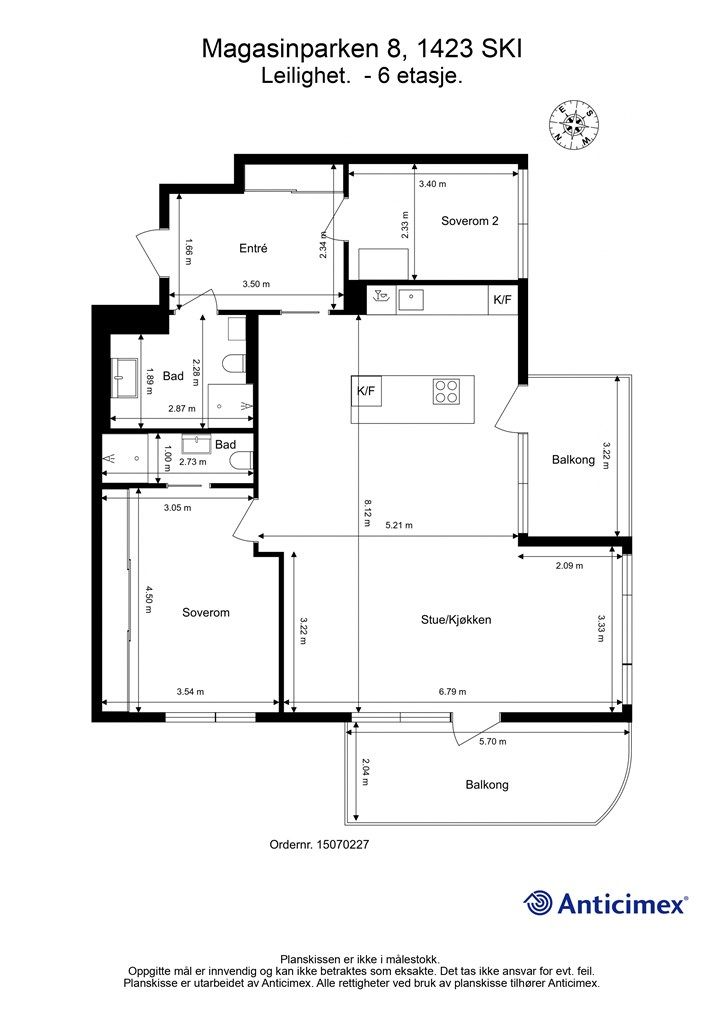 Plantegning - 6. etasje