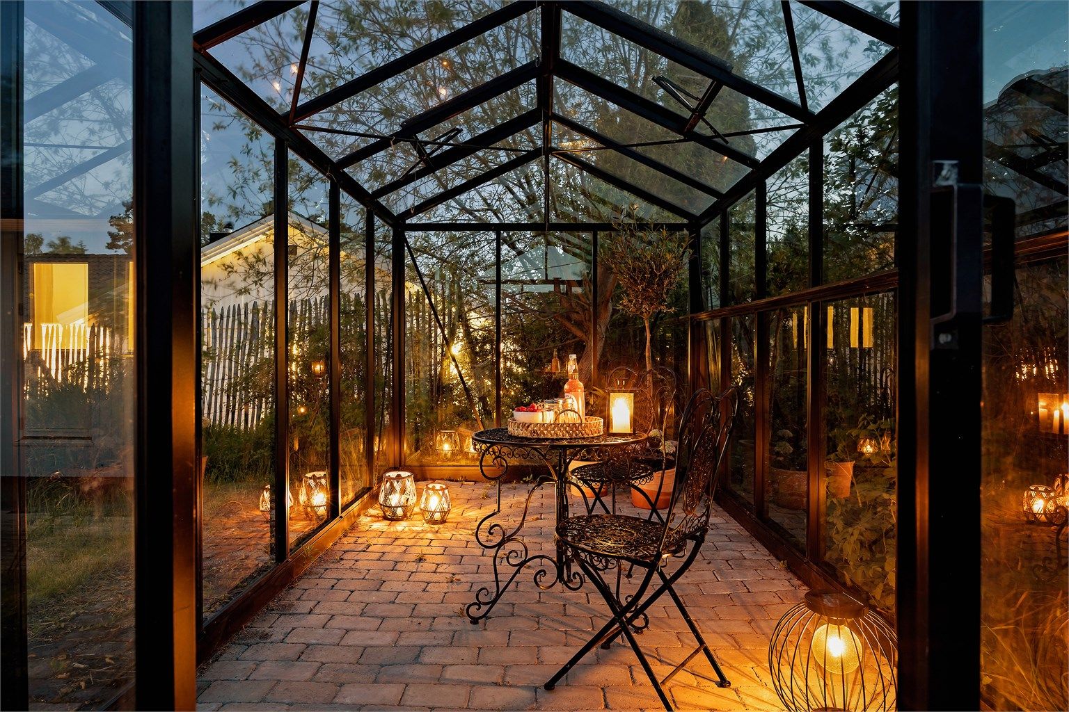 Kveldsstemning i drivhuset