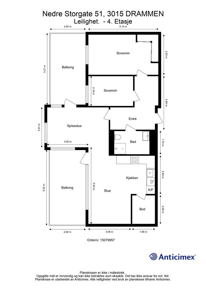Plantegning 4. etasje 
