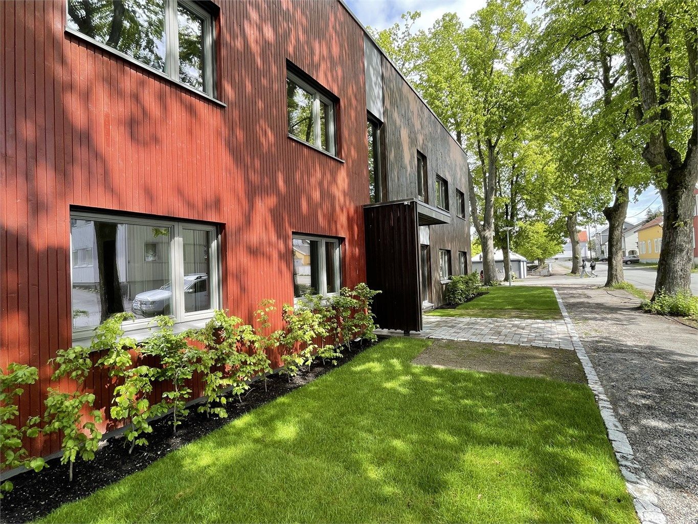 Moderne tolkning av bynære leiligheter, flere duplex over to plan