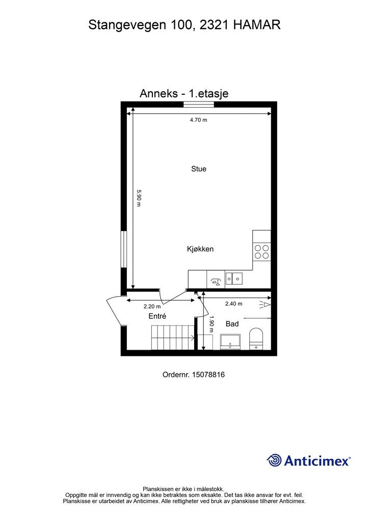 Plantegning - Anneks - 1. etasje