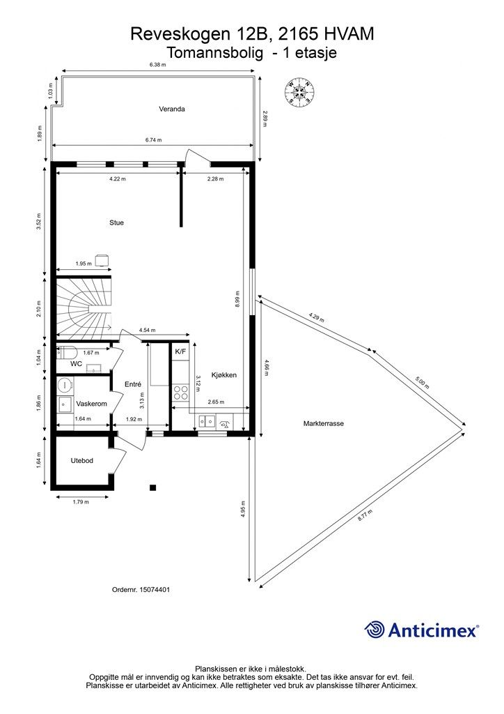 Plantegning - 1 etasje