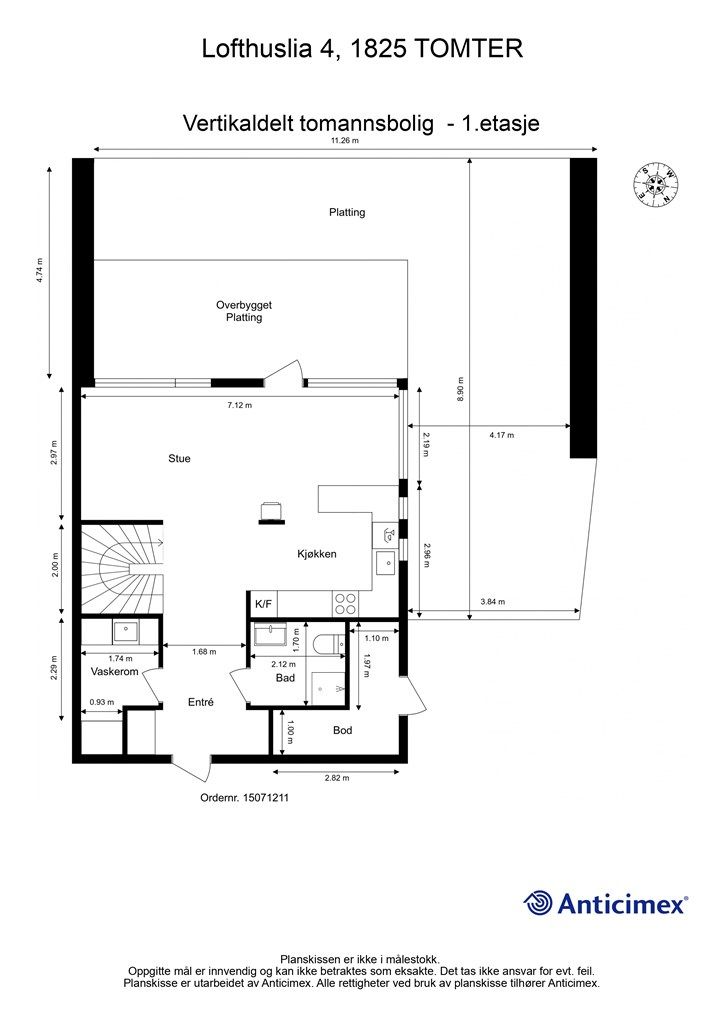 Plantegning- 1. etasje