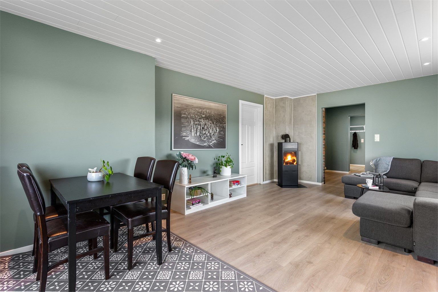 Plass til spisebord