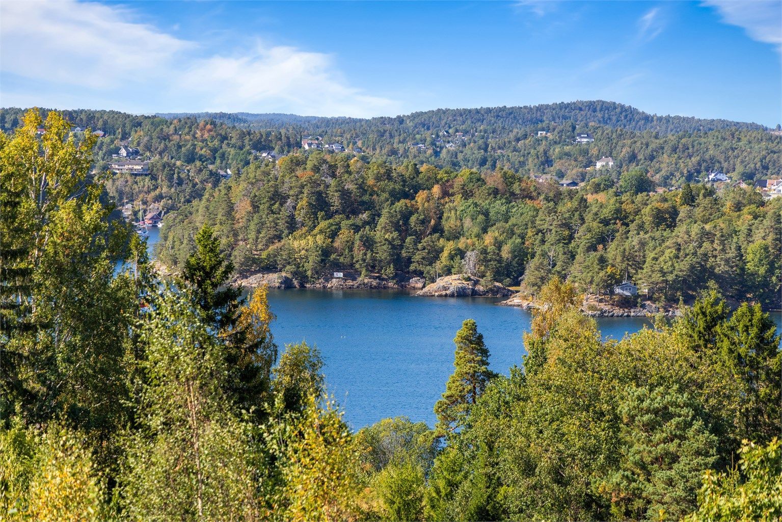 Utsikten fra veranda.