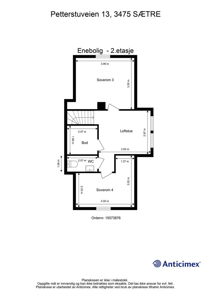 Plantegning - 2.etasje