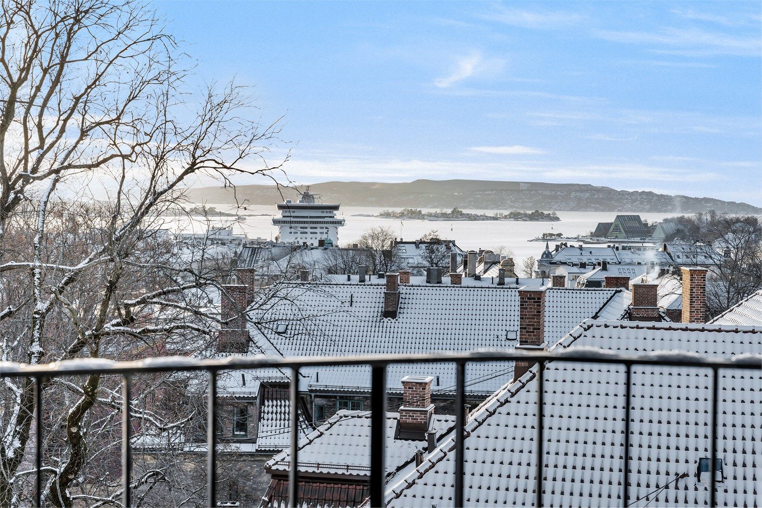 Panoramautsikt over Oslofjorden.