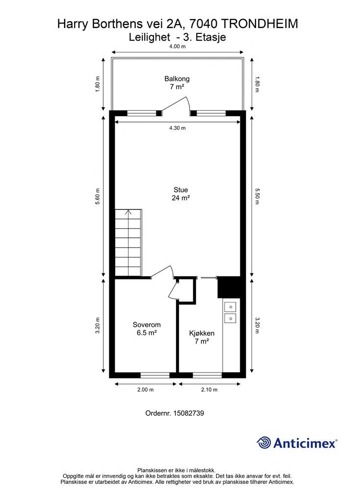 Planskisse 3. etasje.