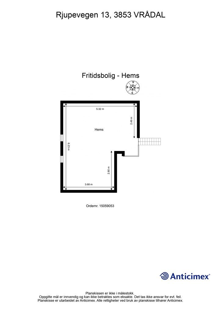 Plantegning 2. etasje (ikke medtatt arealer)