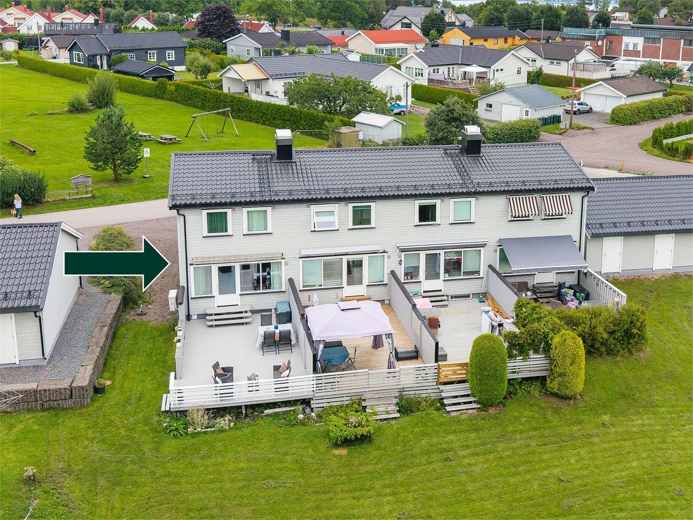 God plassering i enden av rekken med usjenerte plasser. 
Foto: Tor Harald Johannessen