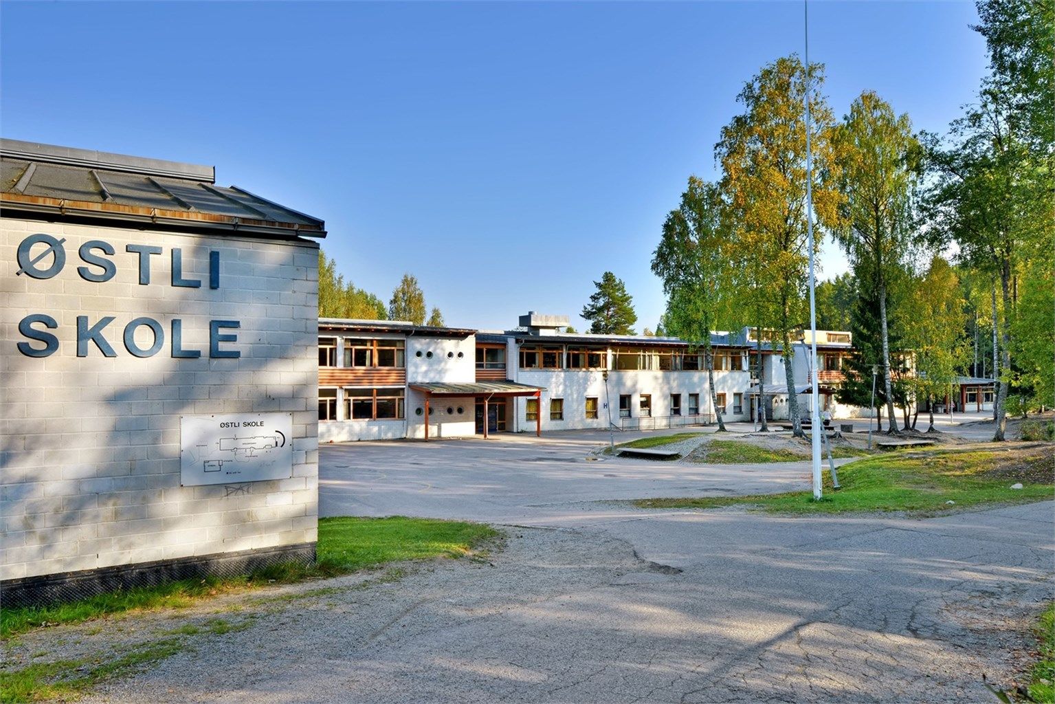 Gangavstand til Østli barneskole