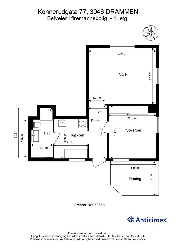 Plantegning - 1. etasje