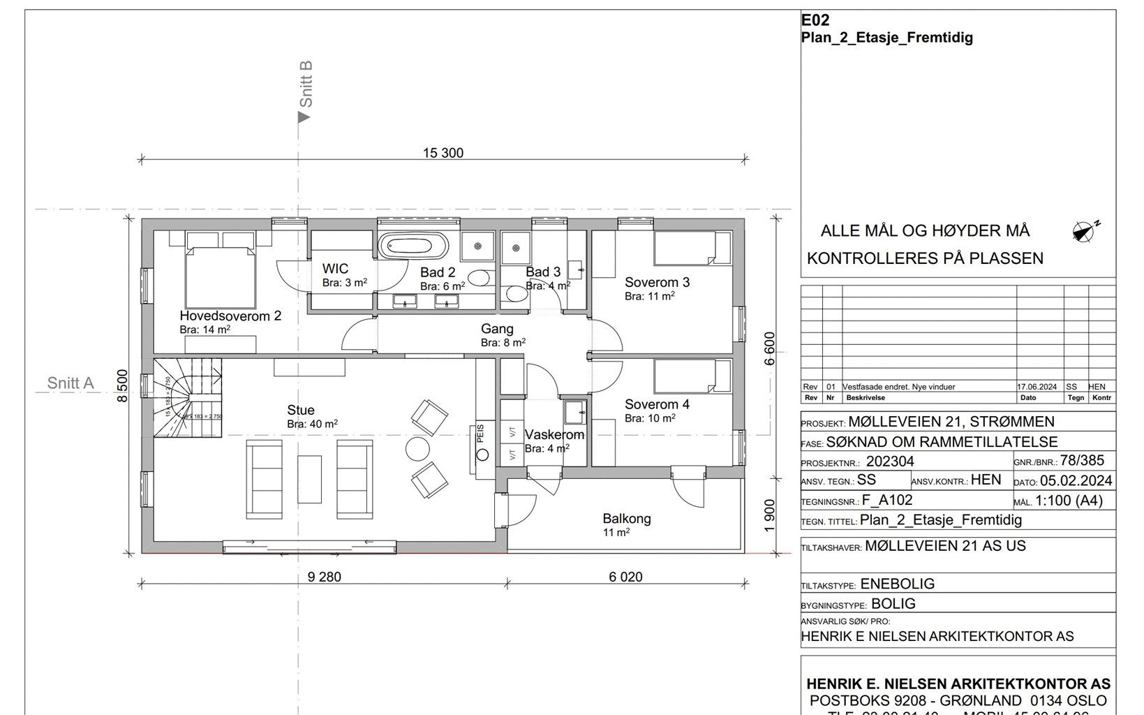 Plantegning 2. etasje.