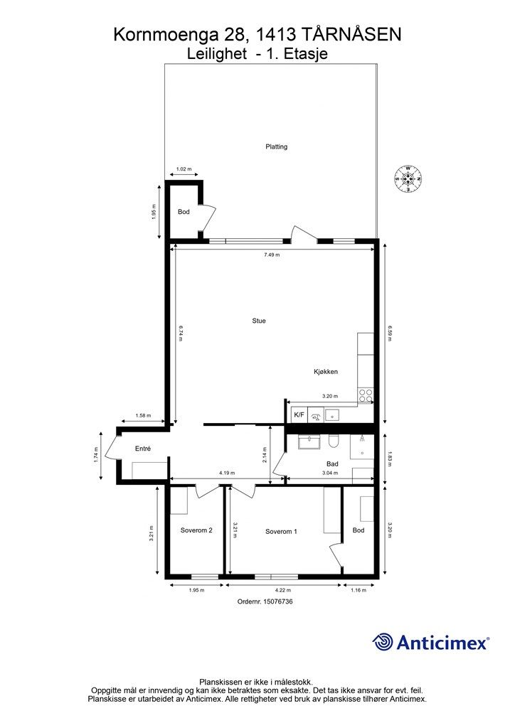 Plantegning- 1. Etasje