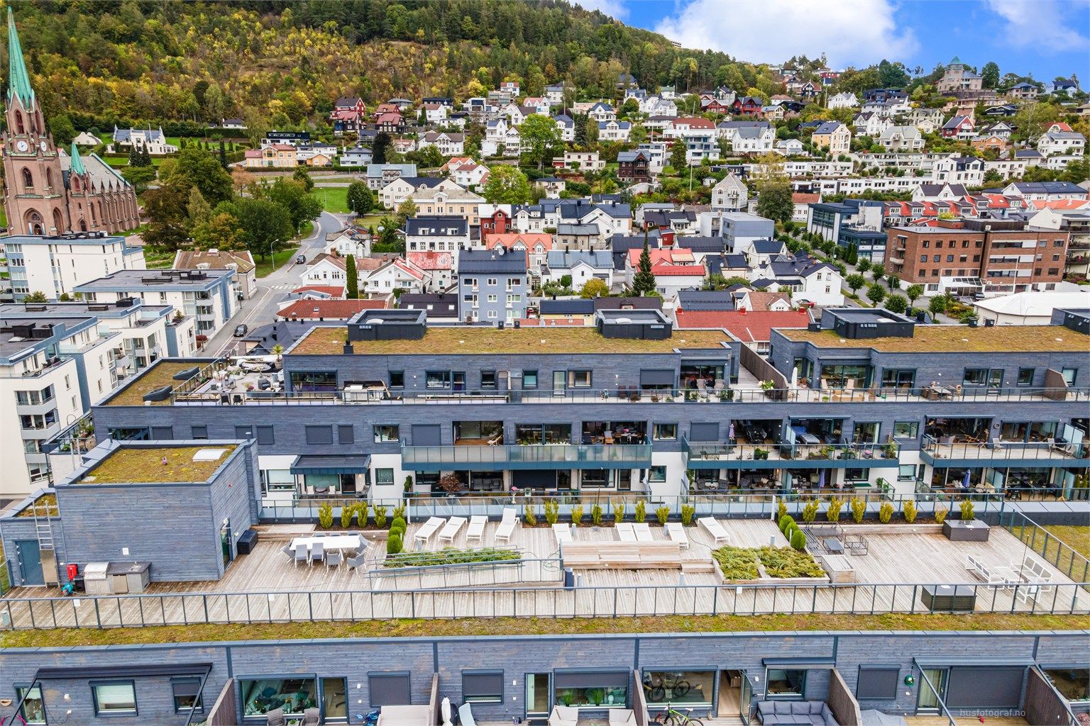 Felles takterrasse.