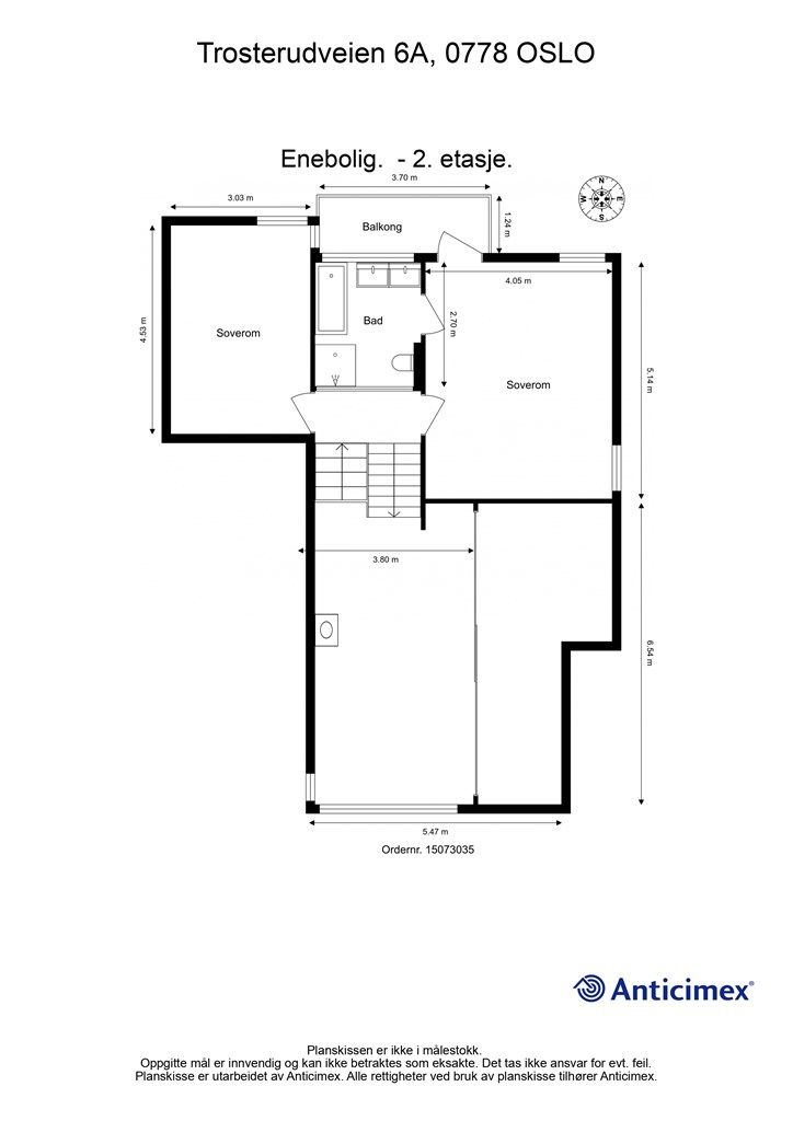 Plantegning - 2. etasje